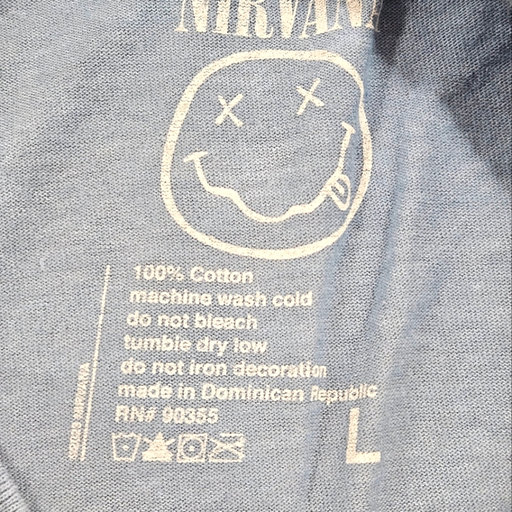 NWOT Nirvana Retro Graphic T-shirt Tie Dye Size L - Picture 4 of 5
